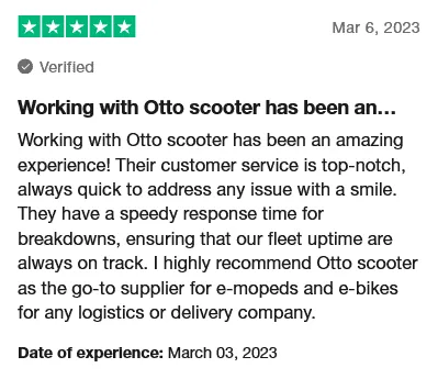 Trustpilot review — GoPuff — Fleet Manager