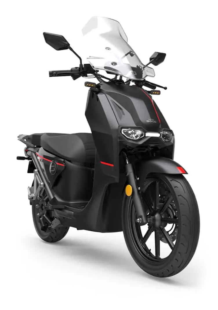 VMoto Super Soco CPx — rear view