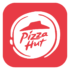 Red circular logo with a stylized pizza hat and the words "Pizza Hut" in the center, reminiscent of spotting an electric scooter rental in the UK—both icons promise a quick and satisfying experience.